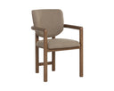 City Warm Taupe Dining Armchair Fremont by Matho Sun, view 5