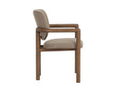 City Warm Taupe Dining Armchair Fremont by Matho Sun, view 3