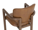 Missouri Cognac Leather Dining Armchair Fremont by Matho Sun, view 5