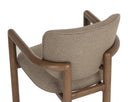 City Warm Taupe Dining Armchair Fremont by Matho Sun