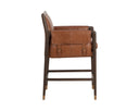 Brown Shalimar Tobacco Leather Counter Stool Mauti by Matho Sun, view 3