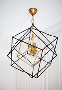 Aged Brass Roundout Chandelier 26" by Hudson Valley, view 4