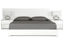 Monza Italian Modern White Bed