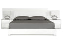 Monza Italian Modern White Bed