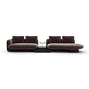 Overlap Right Bumper Sectional Dk Taupe