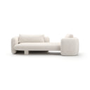 Overlap Bedroom Chaise Ecru