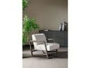 Wilber - Modern Off-White Fabric + Grey Wood Accent Chair