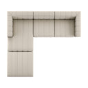 LANGHAM CHANNELED 3-PIECE SECTIONAL
