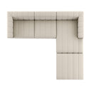 LANGHAM CHANNELED 3-PIECE SECTIONAL