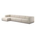 LANGHAM CHANNELED 4-PIECE SECTIONAL