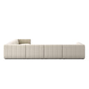 LANGHAM CHANNELED 6-PIECE SECTIONAL