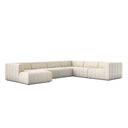 LANGHAM CHANNELED 6-PIECE SECTIONAL