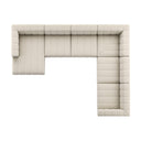 LANGHAM CHANNELED 6-PIECE SECTIONAL