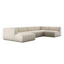 LANGHAM CHANNELED 5-PIECE SECTIONAL