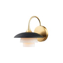 Aged Brass Barron Wall Sconce 8" by Hudson Valley