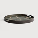 Dark Brown Connected Dots Glass Tray by Ethnicraft, view 2