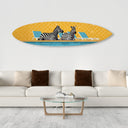 Palm Springs Zebra Pool Surfboard by Oliver Gal, view 3