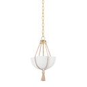 Vintage Gold Leaf Amberley Pendant 12" by Hudson Valley