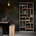 Small Oak M-Rack Bookcase