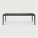 95" Oak Black Bok Dining Table