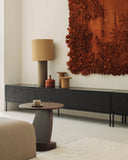 Brown Oblic Side Table
