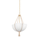 Vintage Gold Leaf Amberley Pendant 20" by Hudson Valley