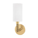 Aged Brass Dubois Wall Sconce 4.5" by Hudson Valley
