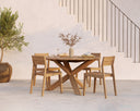 Teak Circle Outdoor Dining Table