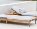 Off White Jack Outdoor Adjustable Lounger