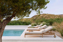 Off White Jack Outdoor Adjustable Lounger