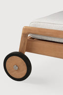 Off White Jack Outdoor Adjustable Lounger