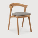 Mocha Cushion Bok Outdoor Dining Chair