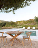 Mocha Cushion Bok Outdoor Dining Chair