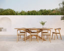 Natural Cushion Bok Outdoor Dining Chair