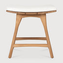 Off White Cushion Osso outdoor stool
