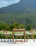 Off White Cushion Osso outdoor stool