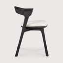 Off White Cushion Teak Black Bok Outdoor Dining Chair