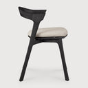 Natural Cushion Teak Black Bok Outdoor Dining Chair