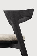 Natural Cushion Teak Black Bok Outdoor Dining Chair