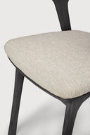Natural Cushion Teak Black Bok Outdoor Dining Chair