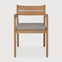 Mocha Cushion Jack Outdoor Dining Chair