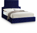 Sedona Velvet Upholstered Bed - Blue