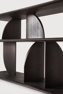 Brown Geometric Sofa Console