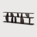 Brown Geometric Sofa Console