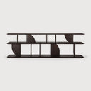Brown Geometric Sofa Console