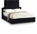 Sedona Velvet Upholstered Bed - Black