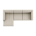 LANGHAM CHANNELED 3-PIECE SECTIONAL