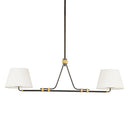 Aged Brass Crown Heights Linear 12" by Hudson Valley