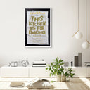 Kitchen Check Please Gold by Oliver Gal, view 3