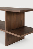 Teak Brown Kabuki Side Table